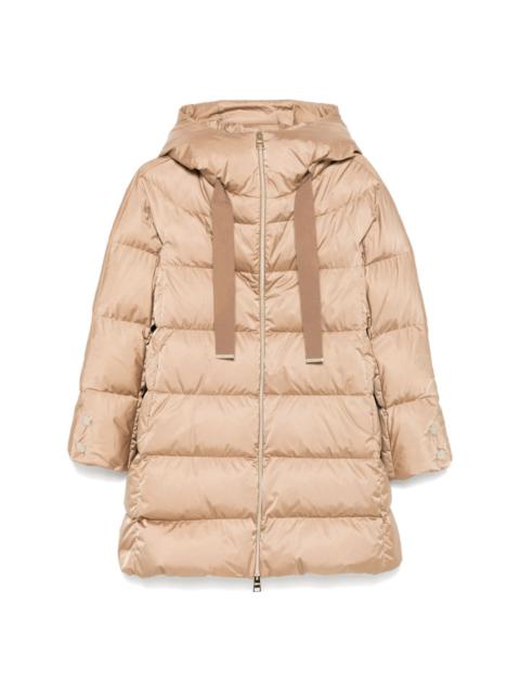 hooded puffer coat