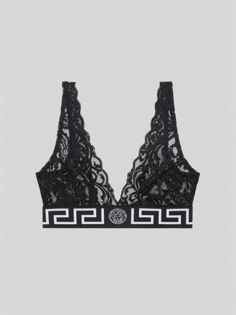 VERSACE Greca Border Lace Bralette