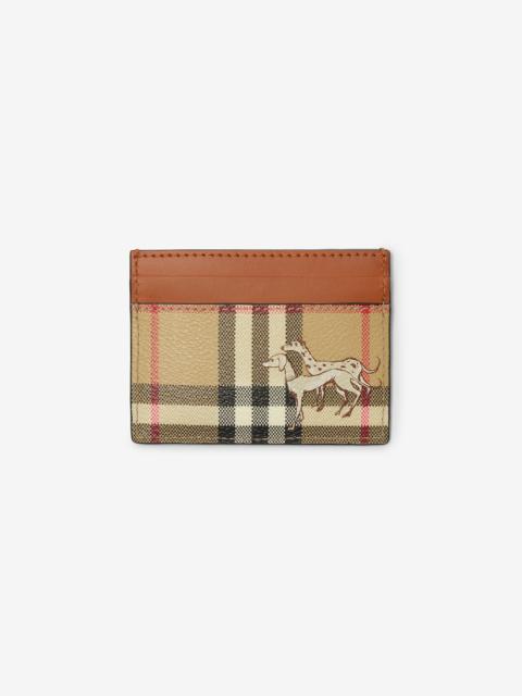 Burberry Check Mates Card Case