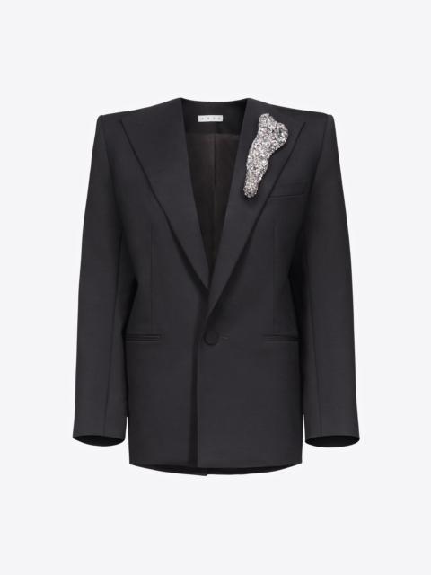 CRYSTAL BONE RELAXED BLAZER