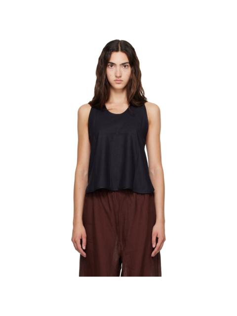 BASERANGE Black Apron Tank Top