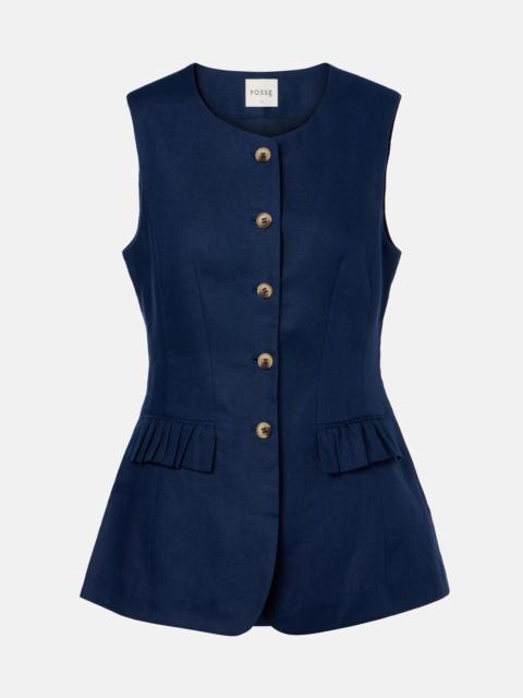 POSSE Matilda linen vest