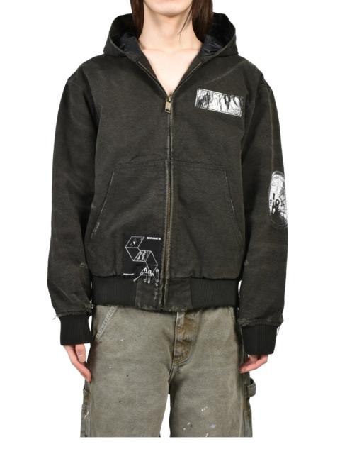 Enfants Riches Déprimés WAR STARTED HOODED WORK JACKET (EXCLUSIVE) / BLK