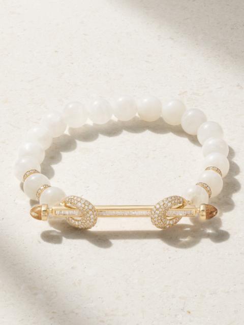 ANANYA Chakra 18-karat Gold Multi-stone Bracelet