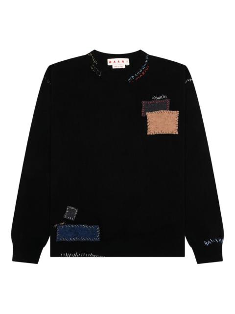 Marni patch-detailing sweater
