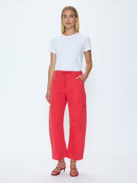 PISTOLA SABRINA CURVED UTILITY PANT - MARASCHINO
