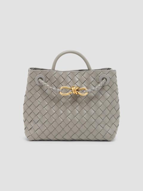 Bottega Veneta Women's Andiamo Small Intrecciato-Leather Top-Handle Bag - Basalt