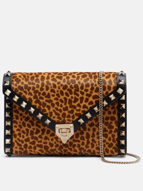 Valentino Rockstud Mini calf hair crossbody bag