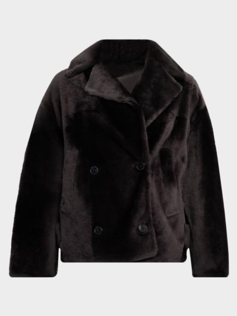 Yves Salomon Shearling Pea Coat