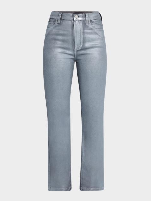 PAIGE Claudine Metallic Kick-Flare Jeans
