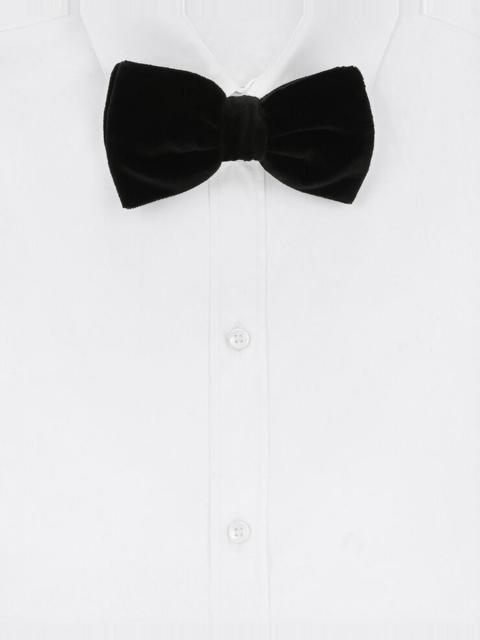 Dolce & Gabbana Cotton velvet bow tie
