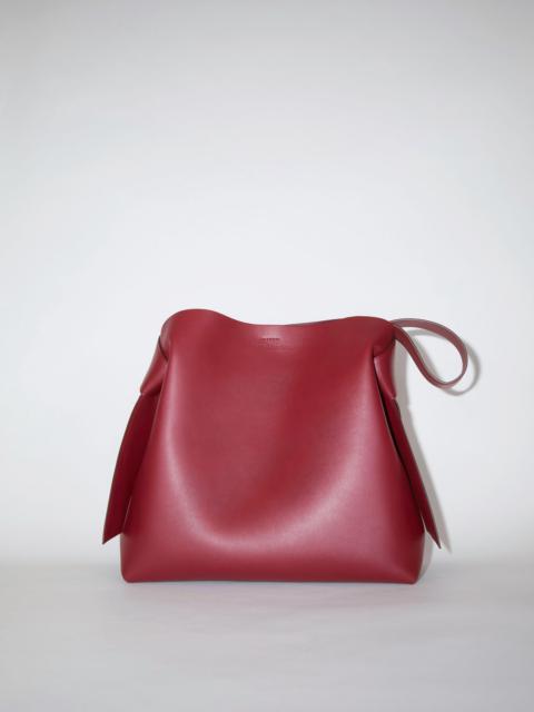 Acne Studios Large Leather Bag - Burgundy