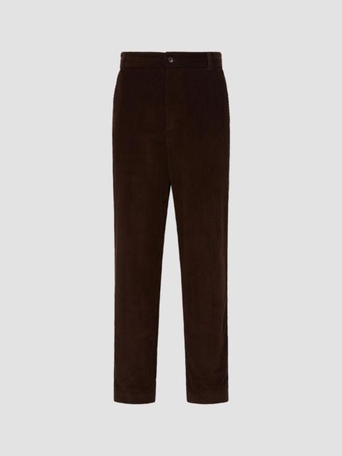 Moncler Men's Pants in Corduroy - Brown