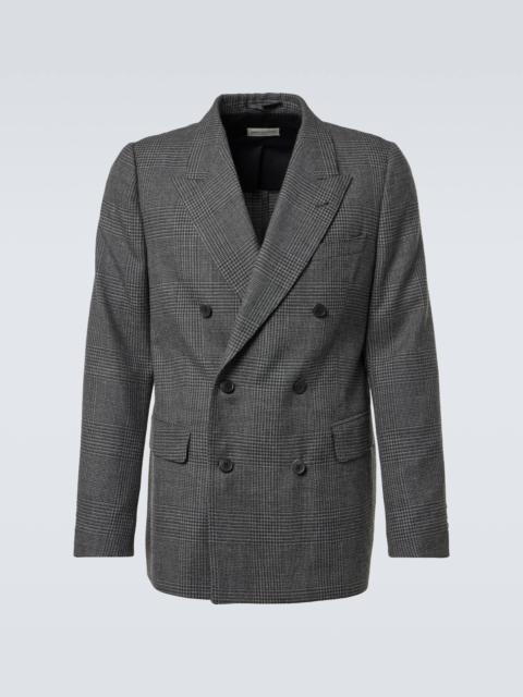 Double-breasted wool blazer