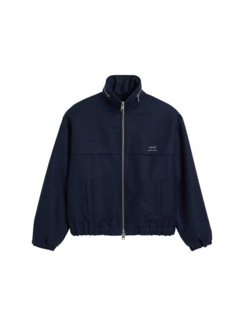 virgin wool hooded jacket