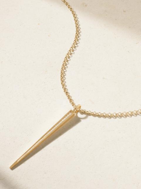 By Pariah Sticks And Stones 14-karat Recycled Gold Diamond Necklace