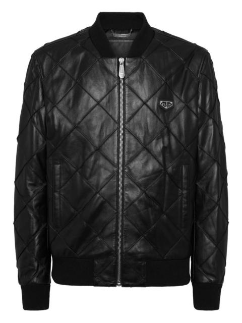 PHILIPP PLEIN quilted-zip jacket