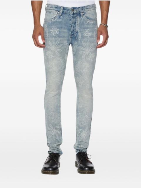 Ksubi Van Winkle floral-jacquard jeans