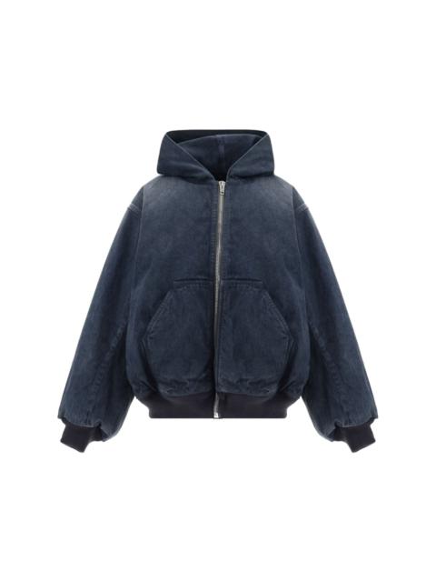 BALENCIAGA logo-print cotton jacket | REVERSIBLE