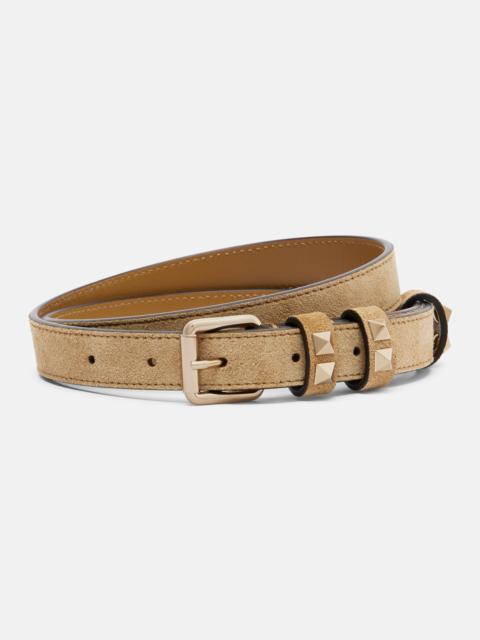 Valentino Rockstud suede belt