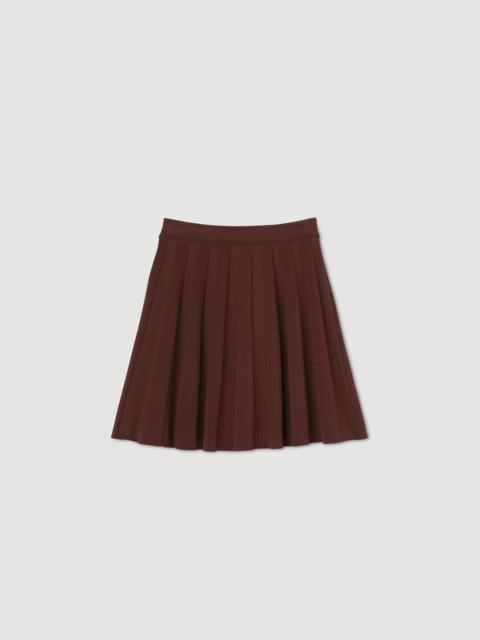 Sandro SHORT PLEATED SKIRT