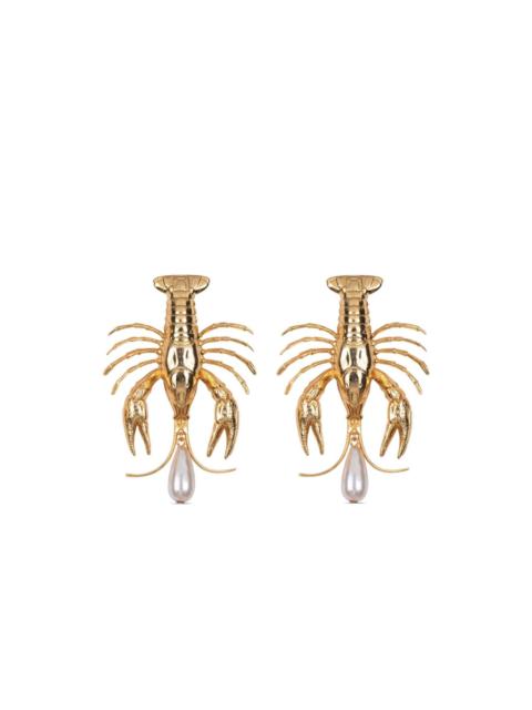 Marilla pearl-detailing earrings