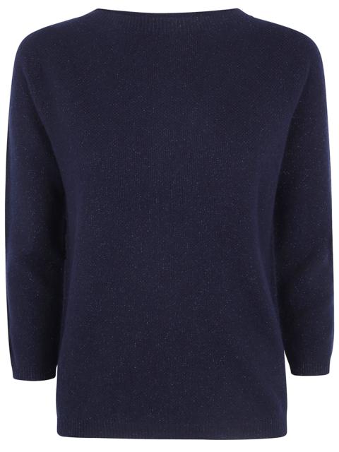 FABIANA FILIPPI Sweater Lurex Platinum Boatneck