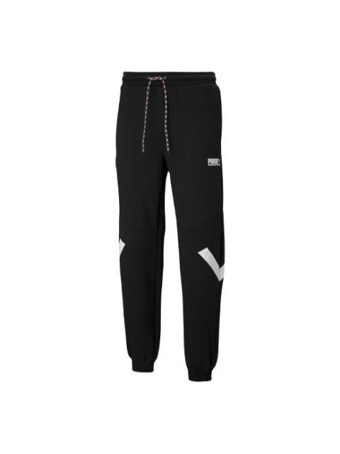 PUMA Casual Sports Drawstring Bundle Feet Long Pants Black 531336-01