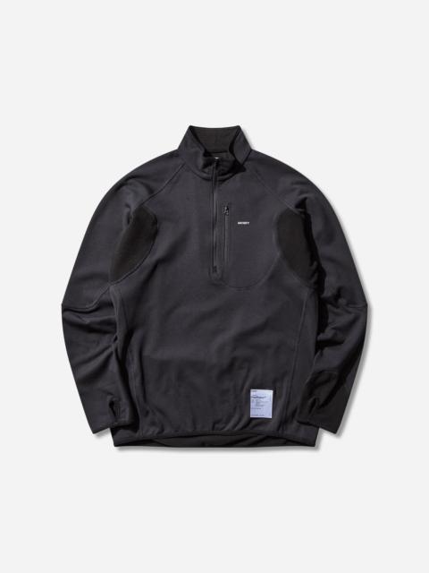 SATISFY Men's FuzzFleece Half‑Zip Sweatshirt Black