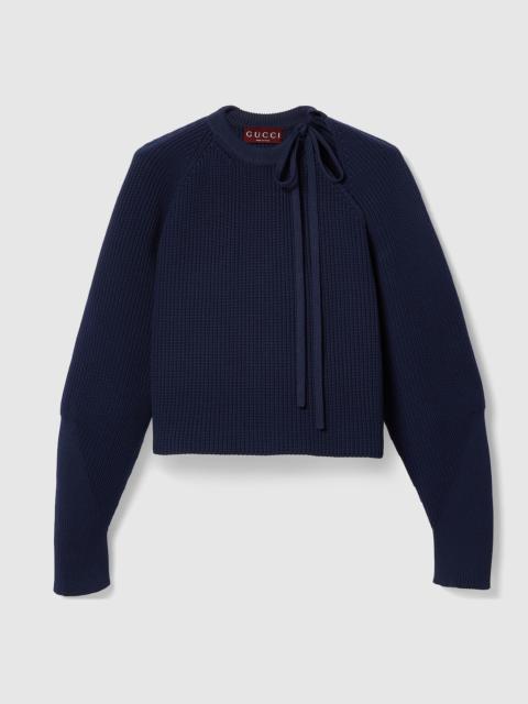 GUCCI Chunky rib fabric sweater