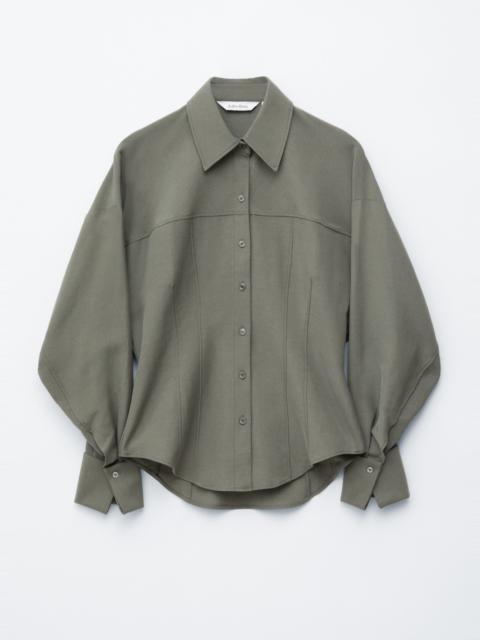 & Other Stories Balloon-Sleeved Tapered Shirt
