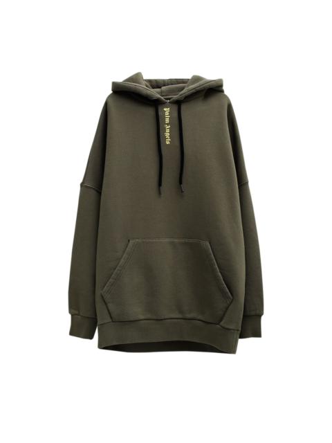 Palm Angels Ns Logo Over Hoodie 'Military/Yellow'