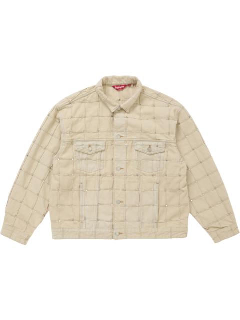 Supreme Supreme Studded Seam Denim Trucker Jacket Natural