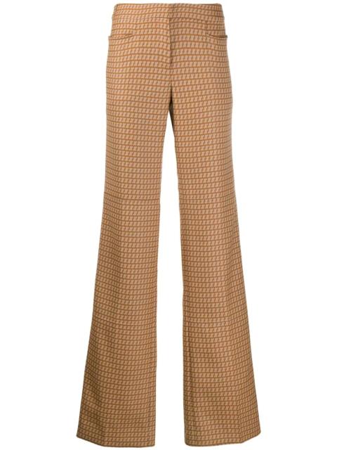 Stella McCartney abstract print straight trousers