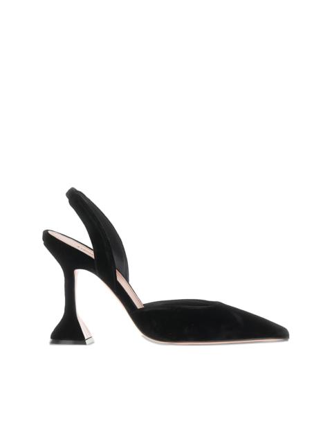 Amina Muaddi 95mm Holli slingback pumps