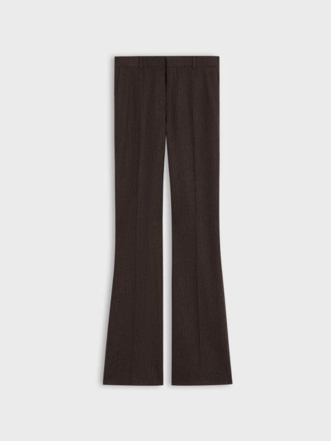 CELINE DYLAN PANTS IN CHALK-STRIPE FLANNEL