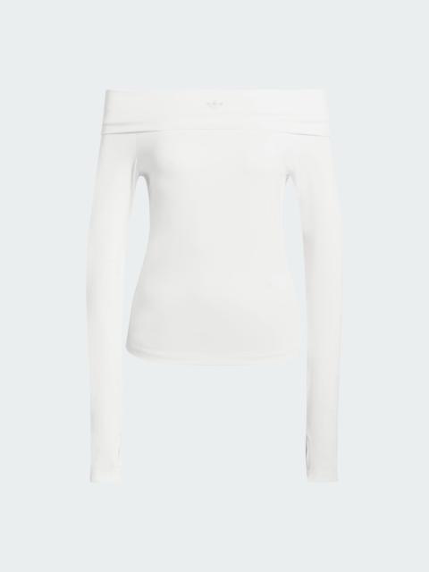 adidas OFF-SHOULDER LONG SLEEVE Top