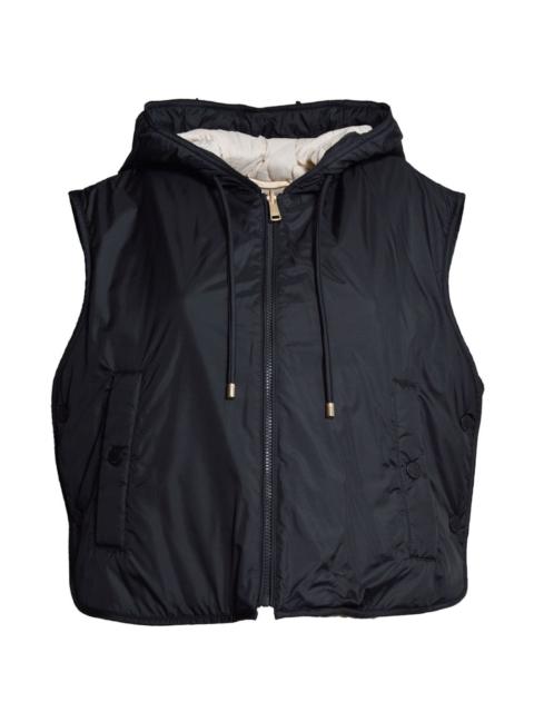 WEEKEND Max Mara reversible water-repellent canvas padded gilet - black