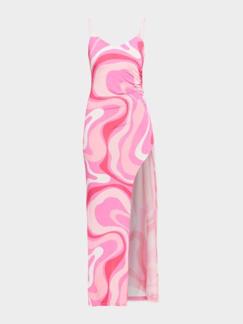 GENERATION LOVE Hailey Geometric Jersey Maxi Dress