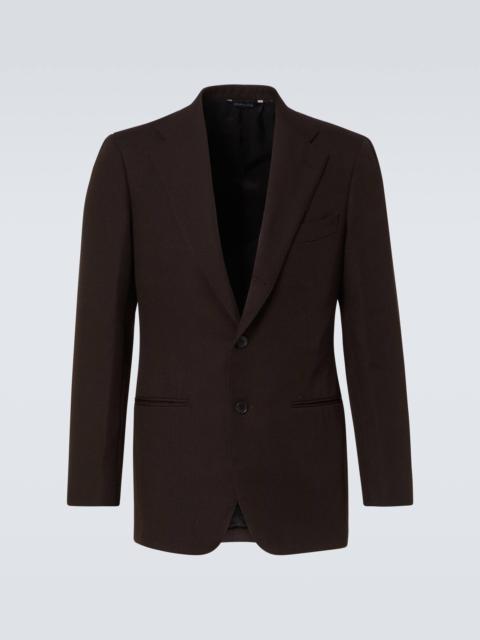 SAMAN AMEL Wool twill blazer