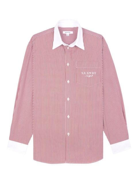 Sporty & Rich contrasting collar shirt