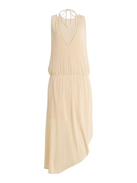 Lemaire Double-Layer Draped Dress ivory