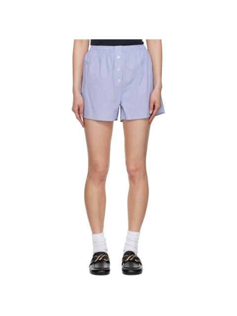 Sporty & Rich Blue & White 'SRC' Mini Boxer Shorts