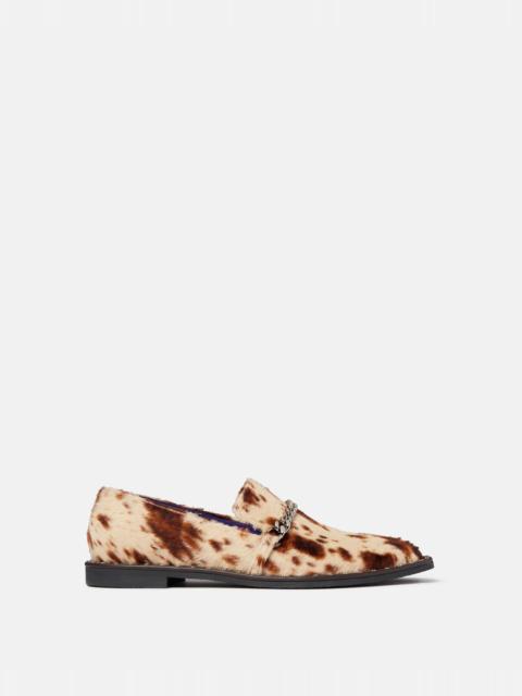 Stella McCartney Falabella Appaloosa Print Velvet Loafers