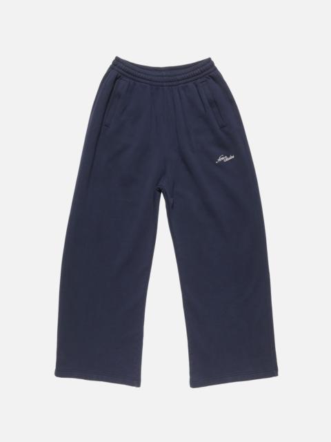 Acne Studios Fleece logo sweatpants - Dark navy