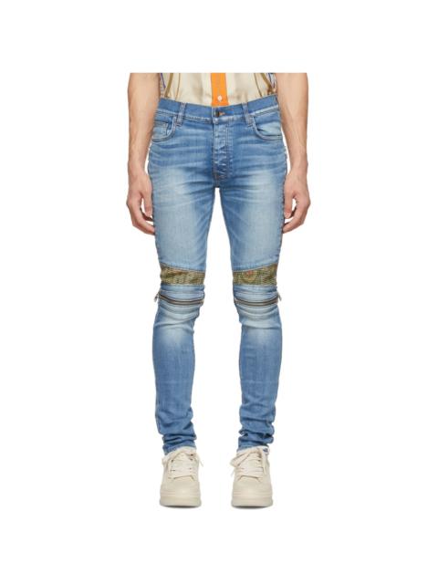 AMIRI Blue Paneled Jeans