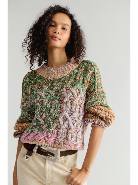 FREE PEOPLE Opal Multicolored Marled Sweater