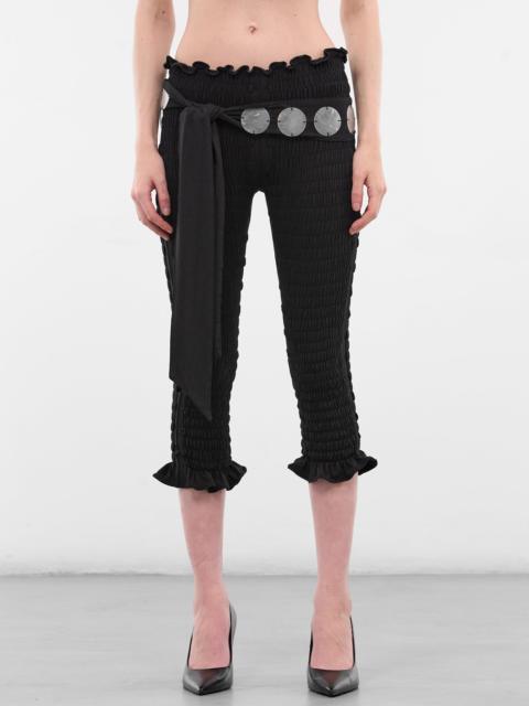 CONNER IVES Bamboo-Cotton Shirred Capri Pants