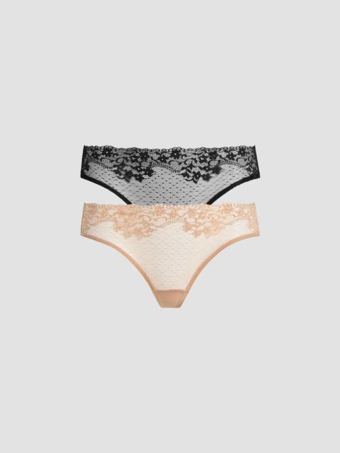 commando Women's 2-Pack Lace-Trim Thong Set - Multi