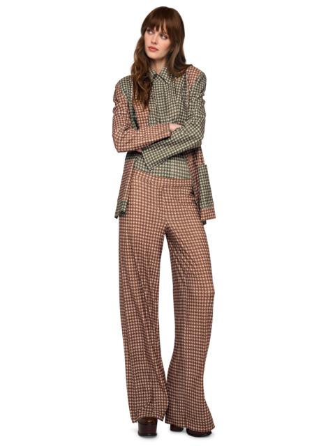 NORMA KAMALI FLAT FRONT WIDE PANT